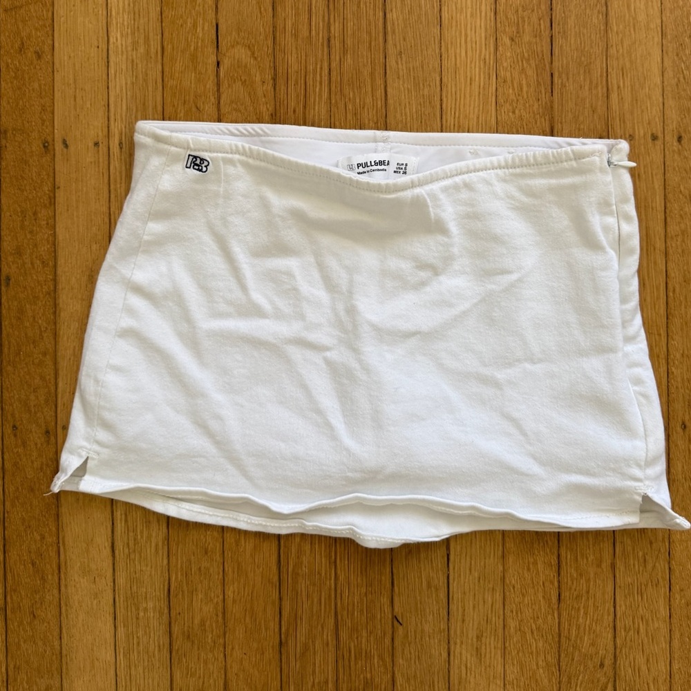 Pull&Bear White Mini Skort